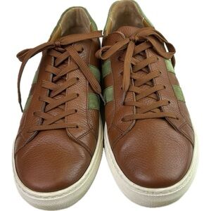 Luxurious VellaPais Duboce Light Brown Men’s Leather Sneakers Size 12